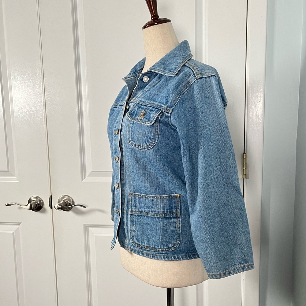 Vintage New Legends cropped fitted denim jacket - Picture 8 of 11